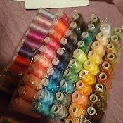 JJSJ - Filo da cucito in poliestere, 24 colori, 1000 m per bobine di cucito per mano e macchina