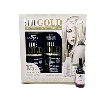 Amazon Com Salvatore Blue Gold Hair Straightening Brazilian