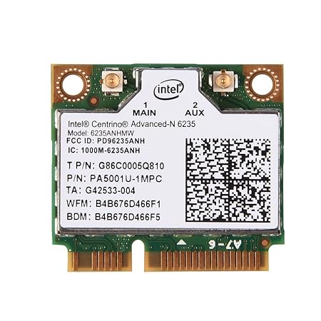 Richer-R Wifi Karte, 2,4 GHz + 5 GHz Dualband PCI-E Wireless Bluetooth 4.0 WLAN Karte,802.11A / B/G / N Mini PCI-e WLAN-Karte