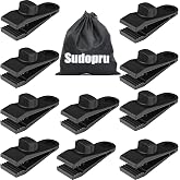 Tarp Clips Heavy Duty Lock Grip, 10 Pcs Tarp Clamps with Storage Bag | Pool Cover Clips, Shark Tent Fasteners Holder for Camping, Shade, Awnings, Car Cover, Pool Cover, Boat Cover