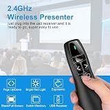VOVIGGOL Wireless Presenter Remote 2.4GHz PPT Google Slides Clicker view 3