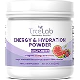 TRCELAB Energy Drink Mix - L Theanine & Green Tea Powder for Clean Energy - Pure Caffeine Powder with Vitamin B12 & B-Complex - Sugar Free Electrolyte Drink - Natural Flavor, Made in USA