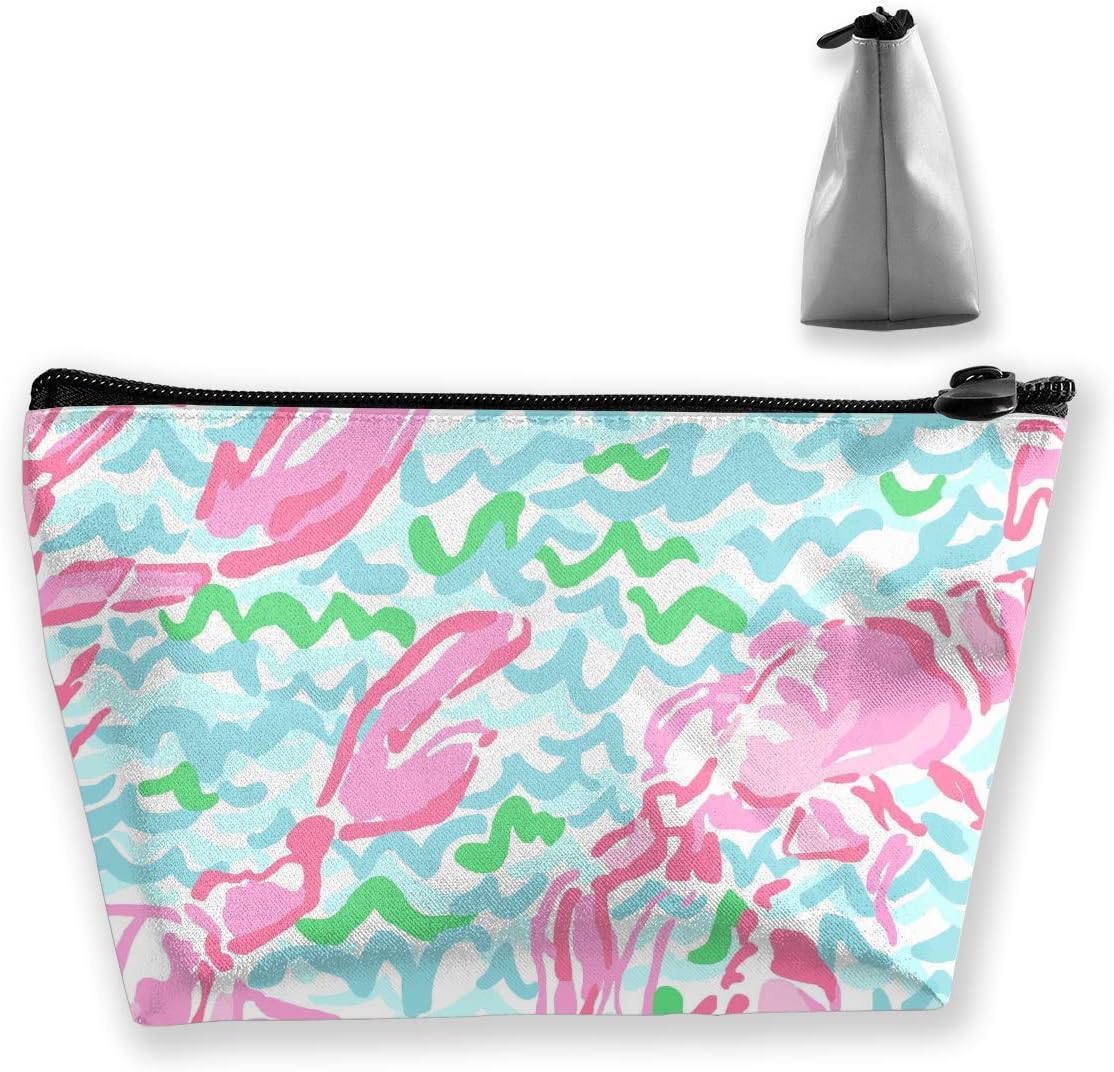 Cool Red Shrimp Multipurpose Pen Pencil Bags Accessories Pouch Makeup Carry Case