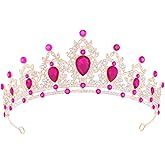 Princess Tiara and Crown for Women Wedding Tiaras for Bridal Tiaras and Crystal Crowns Rhinestone Headband Metal Hair Accessories for Costume Birthday Party Prom Gifts
