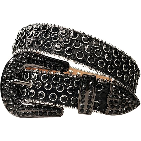 Amazon.com: Western Rhinestone Belt Luxury Bling Unisex  display picture 3