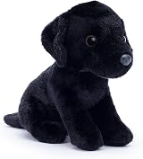 Zappi Co Palm Pups Black Labrador Plush Toy 15cm 100% Recycled view 1