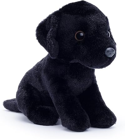 Zappi Co Palm Pups Black Labrador Plush Toy 15cm 100% Recycled