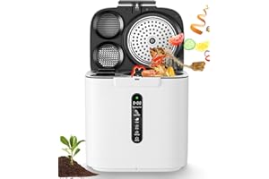 MERIOR Electric Composter for Kitchen, 4L Compost Bin, Odorless Indoor Composter，Efficient with Zero Odor Carbon Filter, Kitchen Composter，Turns Waste Into Dry Fertilizer, Easy to Use Compost Bin.