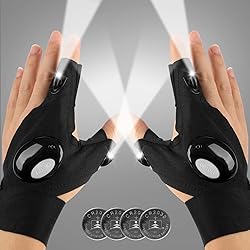 Mylivell Handsfree LED Flashlight Gloves, Fathers