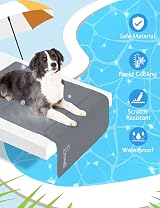 Pecute Dog Cooling Mat XS 40x30cm Self Cooling Gel Pad Grey for Pets view 2