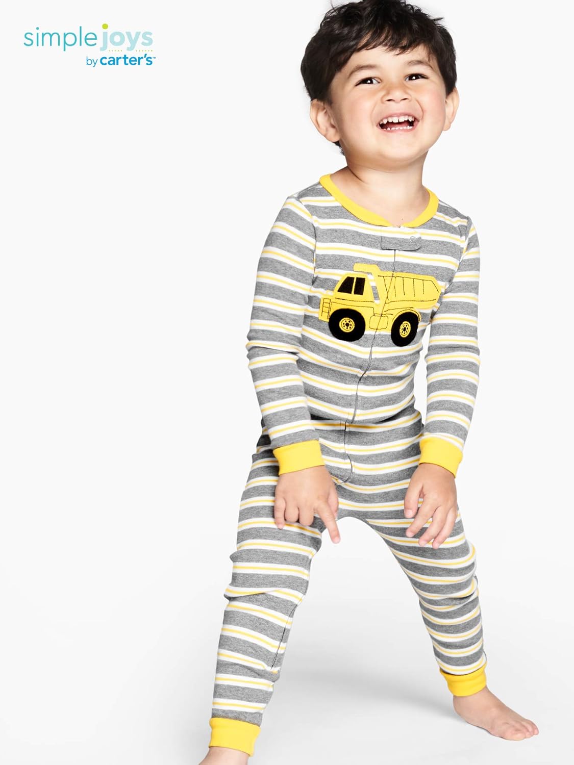 Simple Joys by Carter's Baby Boys' 3-Pack Snug Fit Footless Cotton Pajamas: Clothing