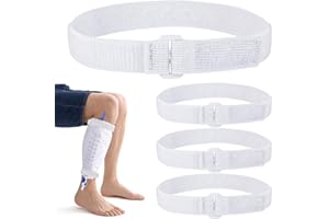 4 Pcs Catheter Leg Bag Straps with Silicone Strips, Adjustable Anti-Slip Catheter Holder Post-Surgery Urinary Drainage Bag Le