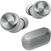 Technics Reference Class Hi-Fi Wireless Earbuds, Dolby Atmos with Head Tracking, Adaptive Noise Cancelling, 3 Device Multipoint, 10-hr Battery, Wireless Charging, Improved Fit - EAH-AZ100-S (Silver)