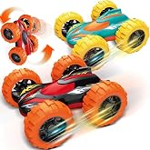 Car Toys for Ages 3-5 Boys, Double-Sided 360&deg; Flip Stunt Car Baby Toy | Push and Go Monster Truck Toys for 3 4 5 Year Old Kids, Sturdy 4WD Cars Toddler Boy Toy, Easter Birthday Gifts for Boys Girls