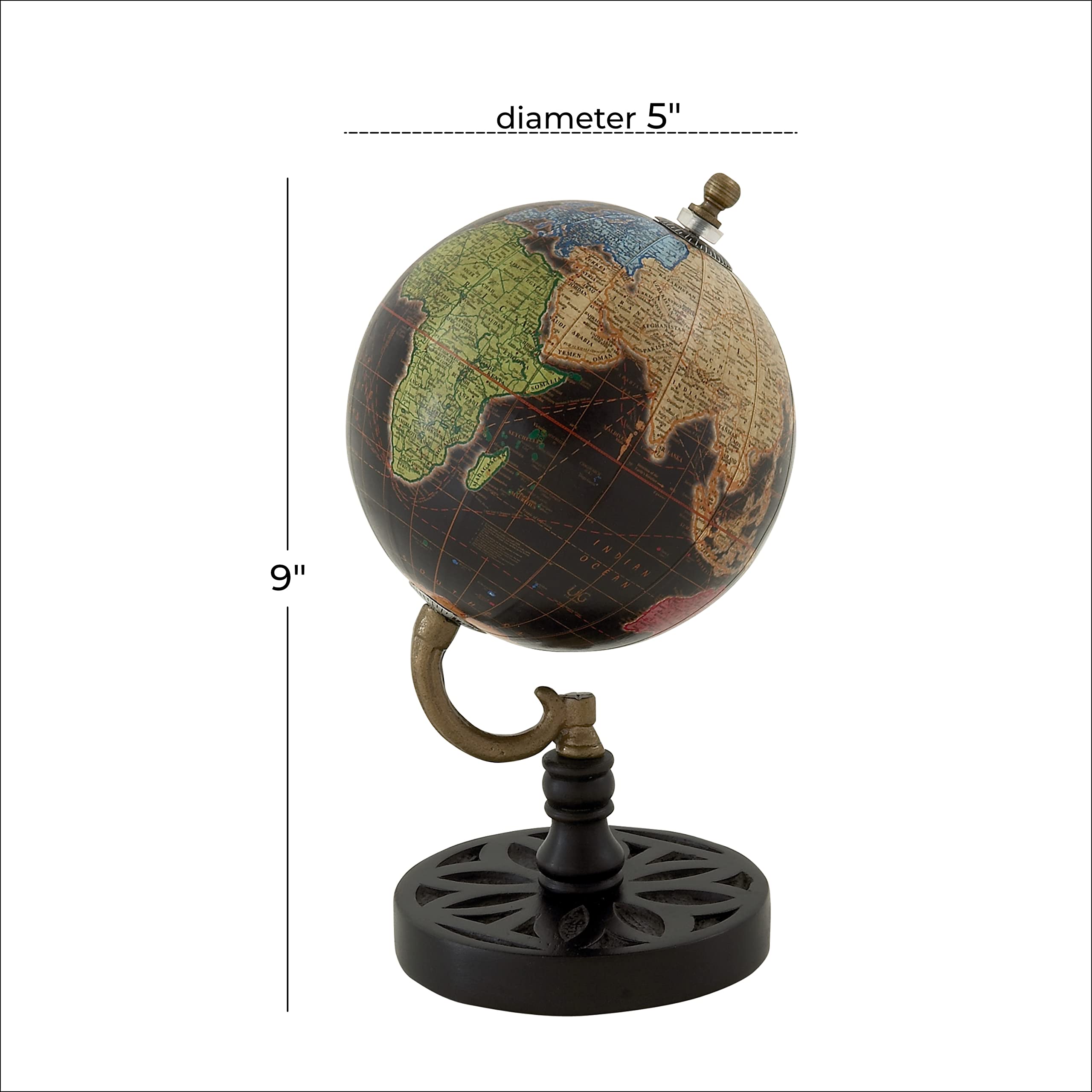 Deco 79 Wood Globe, 5