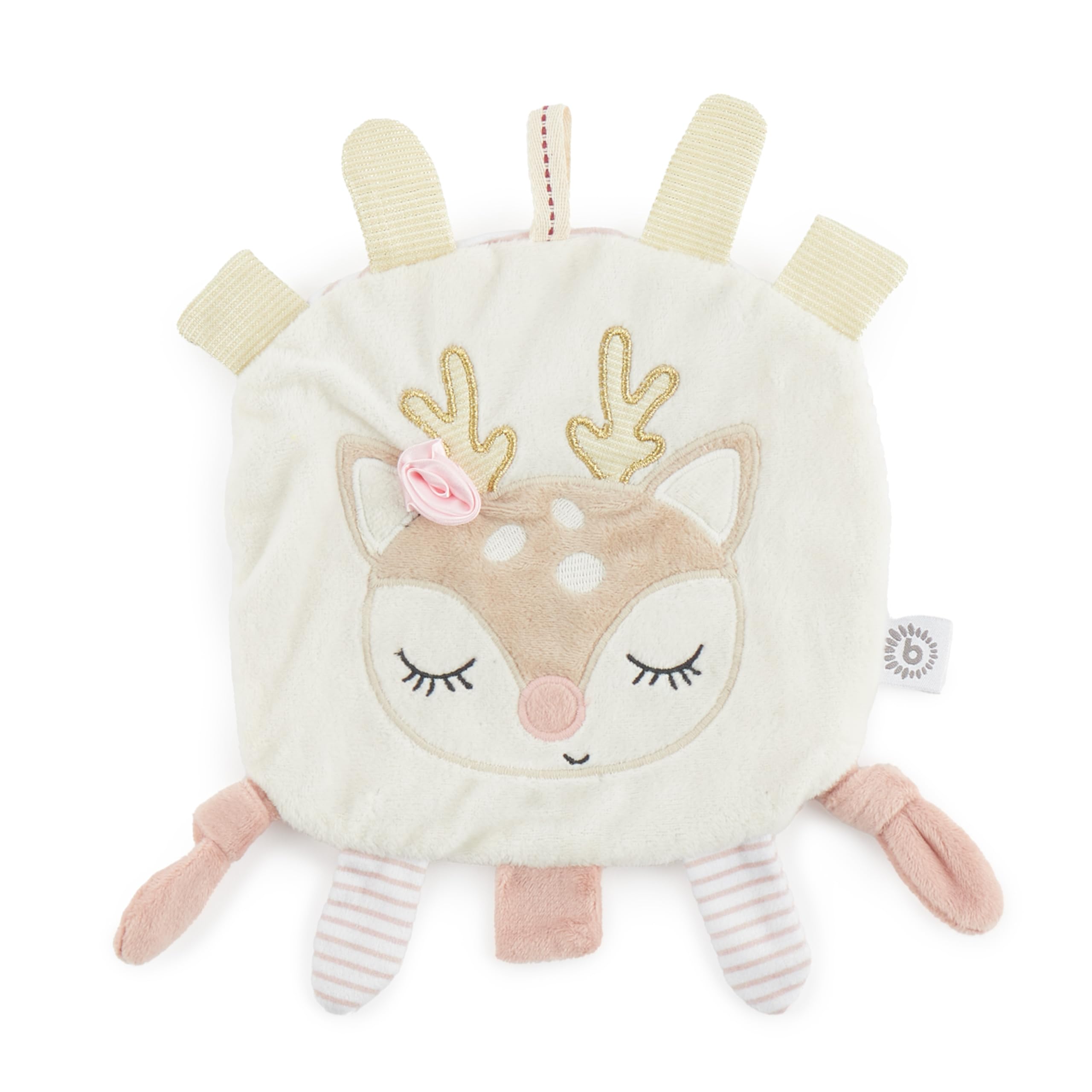 BIECO Crinkle Cloth Baby Deer | Comfort Blanket Baby with Crinkle Effect | Comfort Blanket Baby Boy and Girl | Baby Grasping Toy Baby | Crinkle Baby Cuddle Blanket with Toy for Gripping