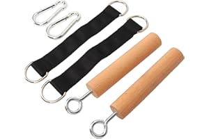 Wooden Pull Up Grips, Build Muscle Strength Pull Up Climbing Hold Grips Climbing Holds Pull Up Power Bal for Men