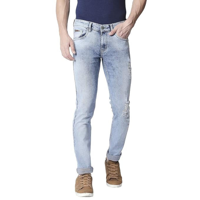 blue light wash jeans