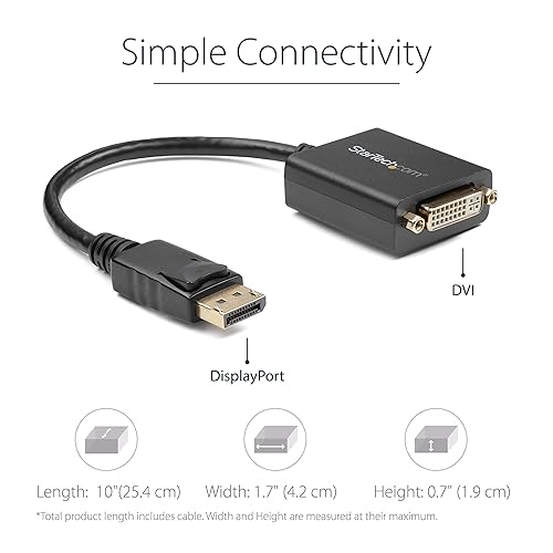 DisplayPort to HDMI and DVI Adapters Bundle DP to HDMI and  DVI Passive Video Converters 1080p