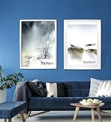 YiPinYin White 50x70cm Picture Frames Set of 3 with Mounts 40x60cm view 5