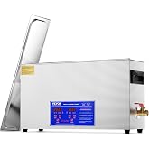 VEVOR 10L Sonic Gun Cleaner, 300W Professional Ultra Sonic Cleaning Machine with Timer &amp; Heater, 40kHz Digital Sonic Cleaner with Basket for Gun Parts, Bullets, Military Supplies