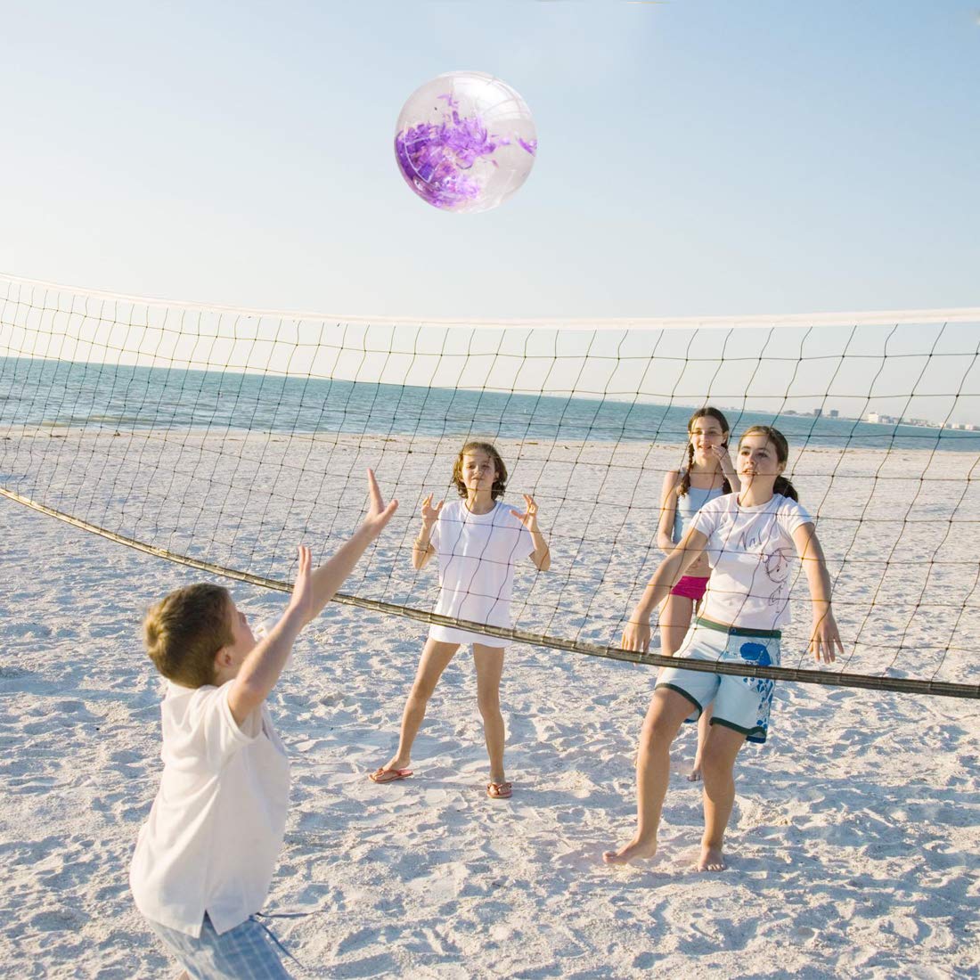 glitter filled beach ball