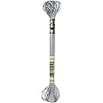 DMC 317W-E415 Light Effects Polyster Embroidery Floss, 8.7-Yard, Pewter