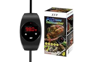 XFP Reptile Dimming Thermostat Heat Lamp Temperature Controller for Seed Germination, Reptiles and Brewing Breeding Incubation Greenhouse (Added Switch Control Function)
