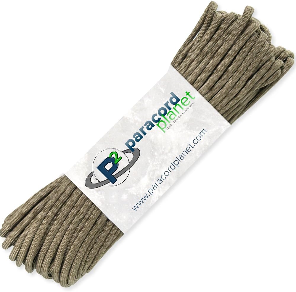 PARACORD PLANET Outdoor Mil-Spec 550 & 850lb Paracord – 100 Feet of Parachute Cord (550 Paracord, Coyote Brown) : Sports & Outdoors