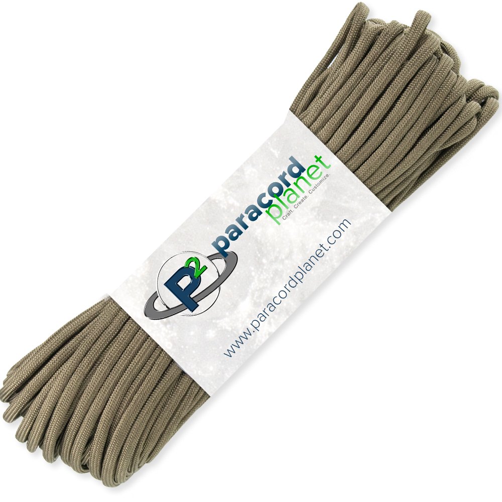 PARACORD PLANET 100 ft Mil-Spec Commercial Grade 550Lb Type Iii Nylon Paracord Coyote Brown