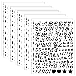 1770 Pcs Letter Stickers 0.5 Inch Black Alphabet