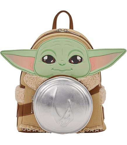 Loungefly Star Wars Ahsoka and Grogu Mini Backpack Holding Baby Yoda NWT Star Wars The Mandalorian Ahsoka & Grogu Mini Backpack  main image 2