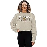 Blue 84 NBA womens Nba Officially Licensed Women's Cropped Crewneck Sweatshirt Oatmeal
