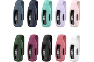 FitTurn Clip Case Accessory Compatible with Fitbit Ace 3 Activity Tracker for Kids 6+, Replacement Colorful Portable Clip Clasp Steel Clip Holder Strap Band for Ace 3 Smartwatch
