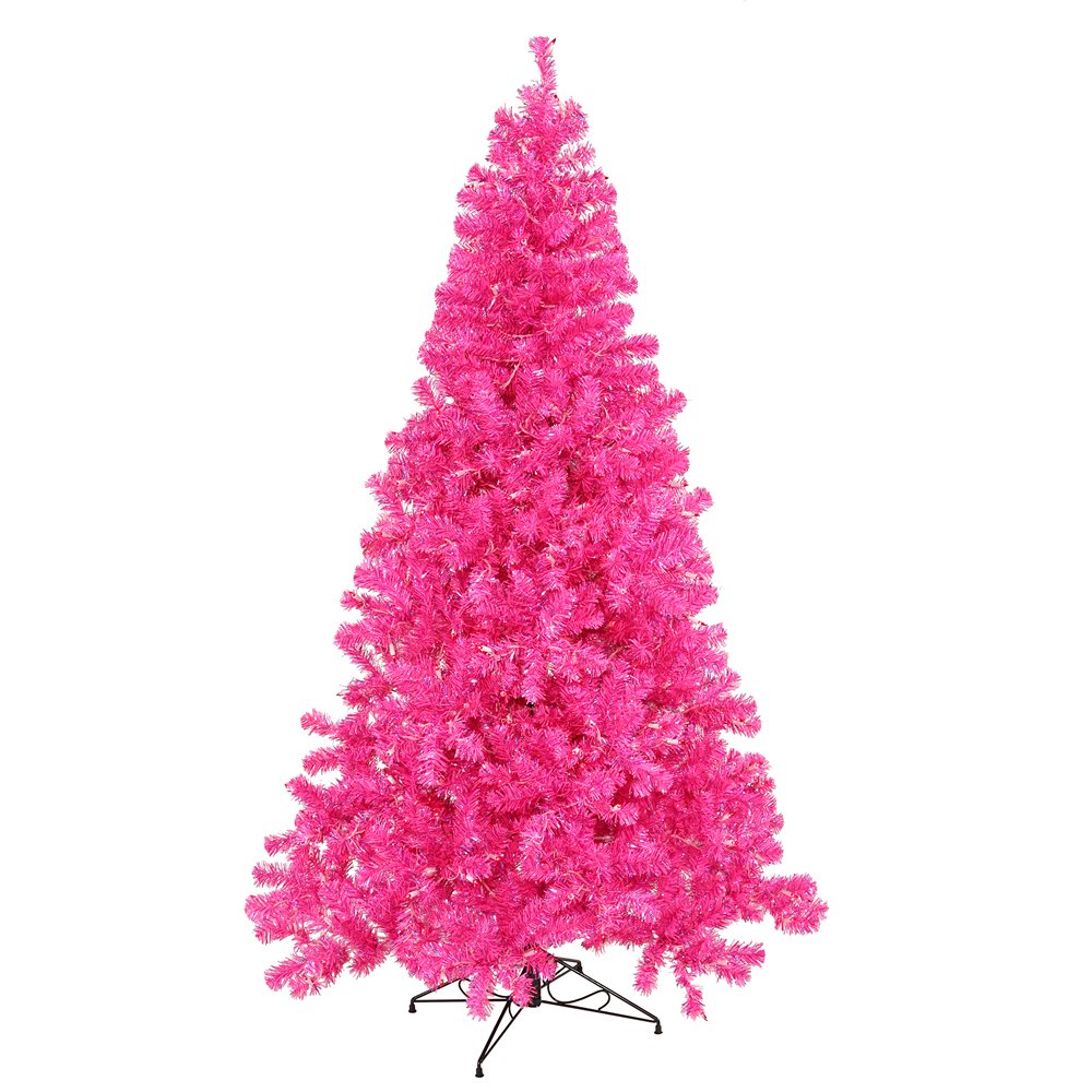 Buy Vickerman Hot Pink Christmas Tree With 150 Pink Mini Lights 4 Feet Online At Low Prices In India Amazon In Pink 4 Foot Christmas Tree
