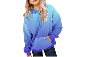 Itsame Cute Hoodies For Girls Oversized Long Sleeve Drawstring Hooded Sweatshirt Gradient Teen Girls Pullover Tops 2-13 Years