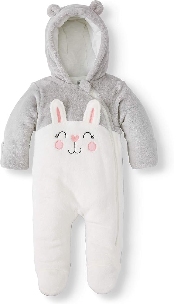 fleece snowsuit baby girl