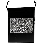 Belt Buckle w/Velvet Bag | Handcrafted from Pewter | Belt Buckle for Men & Women | Fits Standard Belts | USA Made