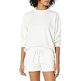 The Drop Women's Margot Loose Long-Sleeve Crewneck Drop-Shoulder Sweatshirt