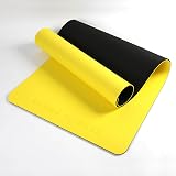 Karma Fitness Large Exercise Mat 183x80x10mm Yellow | Extra Wide & Thick view 6