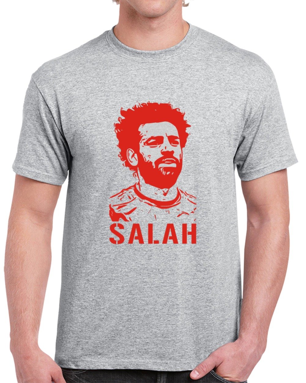 Mohamed Salah Liverpool Egyptian Silhouette Soccer Star T Shirt 2547 ...