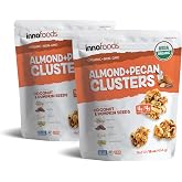 Inno Foods Organic Almond Pecan Clusters, Gluten Free, 16 oz, 2-Pack