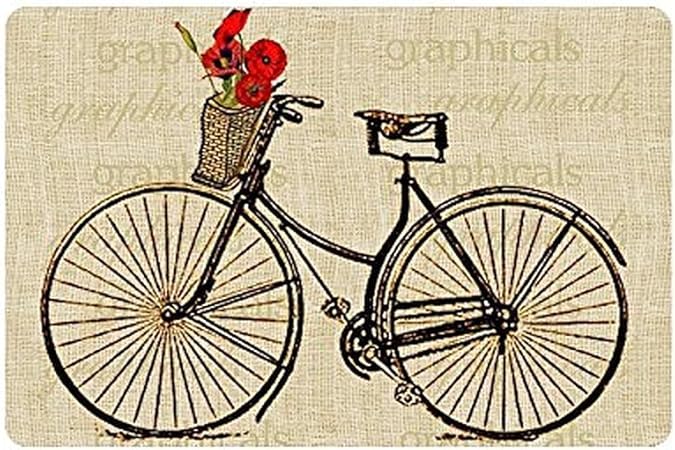 vintage bicycle with flowers