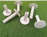 FINGER TEN Golf Rubber Tees 5 Pack Mixed Sizes White Durable Practice Mat view 8