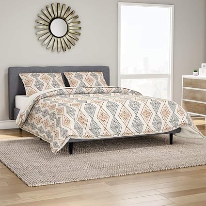 Amazon Com 2 Piece Burnt Orange Grey Off White Aztec