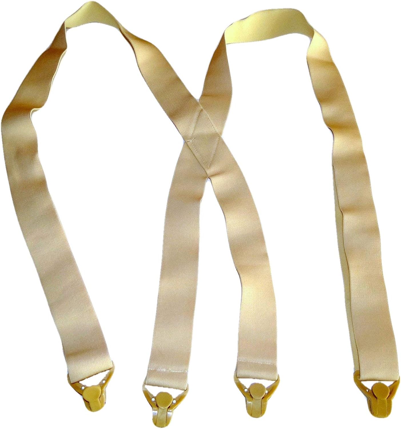 Holdup Underup Series Beige Hidden Suspenders with Patented Gripper