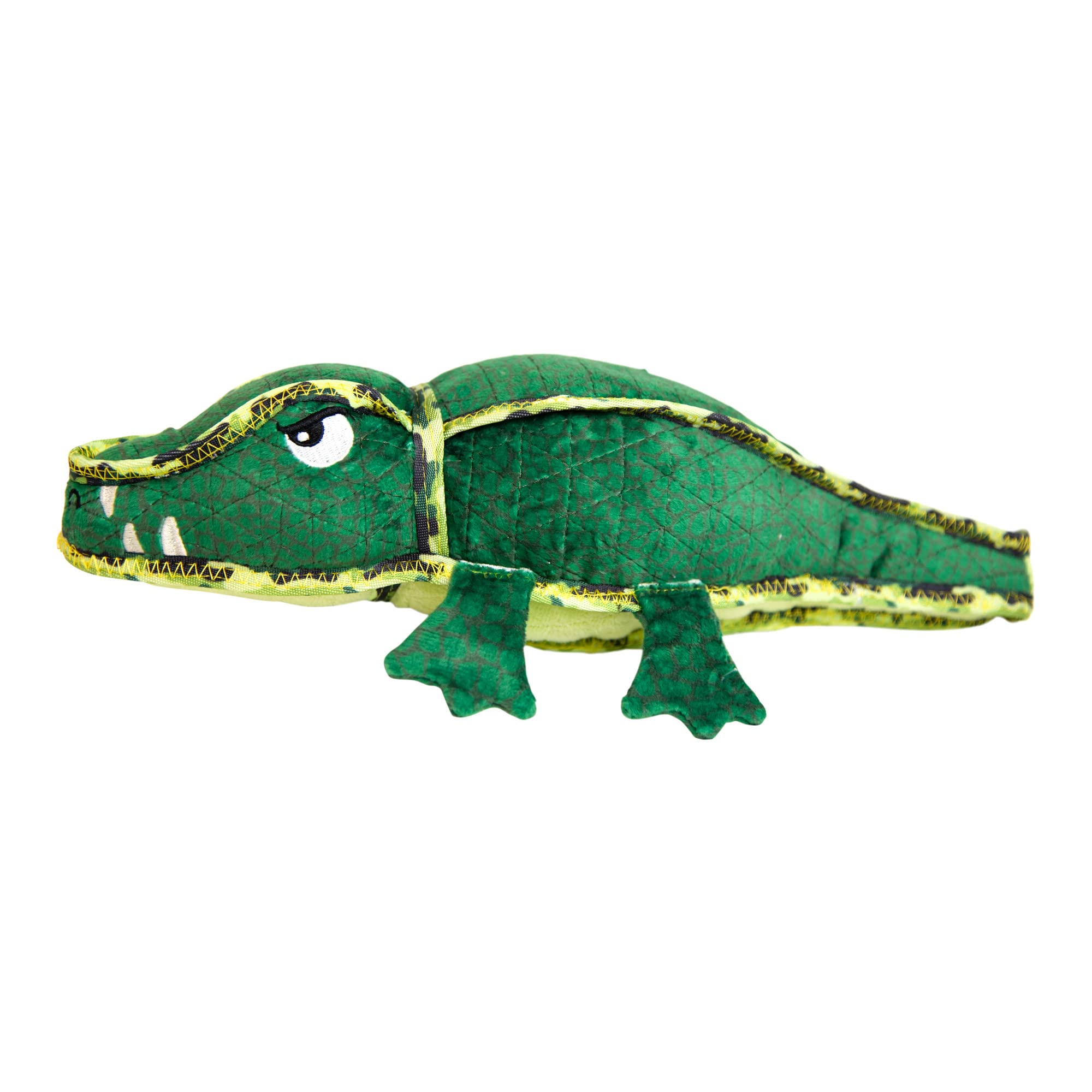 Outward Hound Xtreme Seamz Alligator Squeaky Dog Toy - Reinforced Dense Stuffing Plush Toy