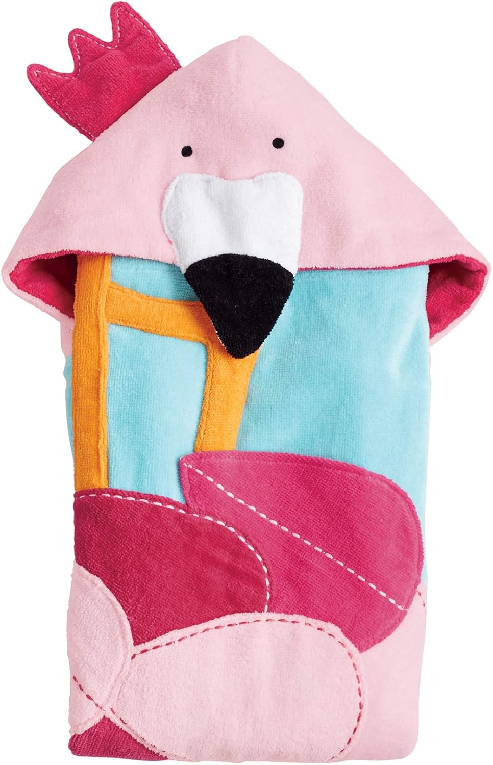 flamingo baby towel