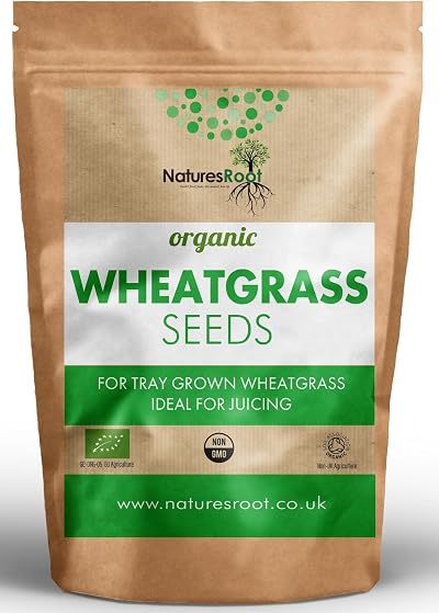 Natures Root Organic Wheatgrass Seeds 250g - Microgreen Sprouts Non GMO