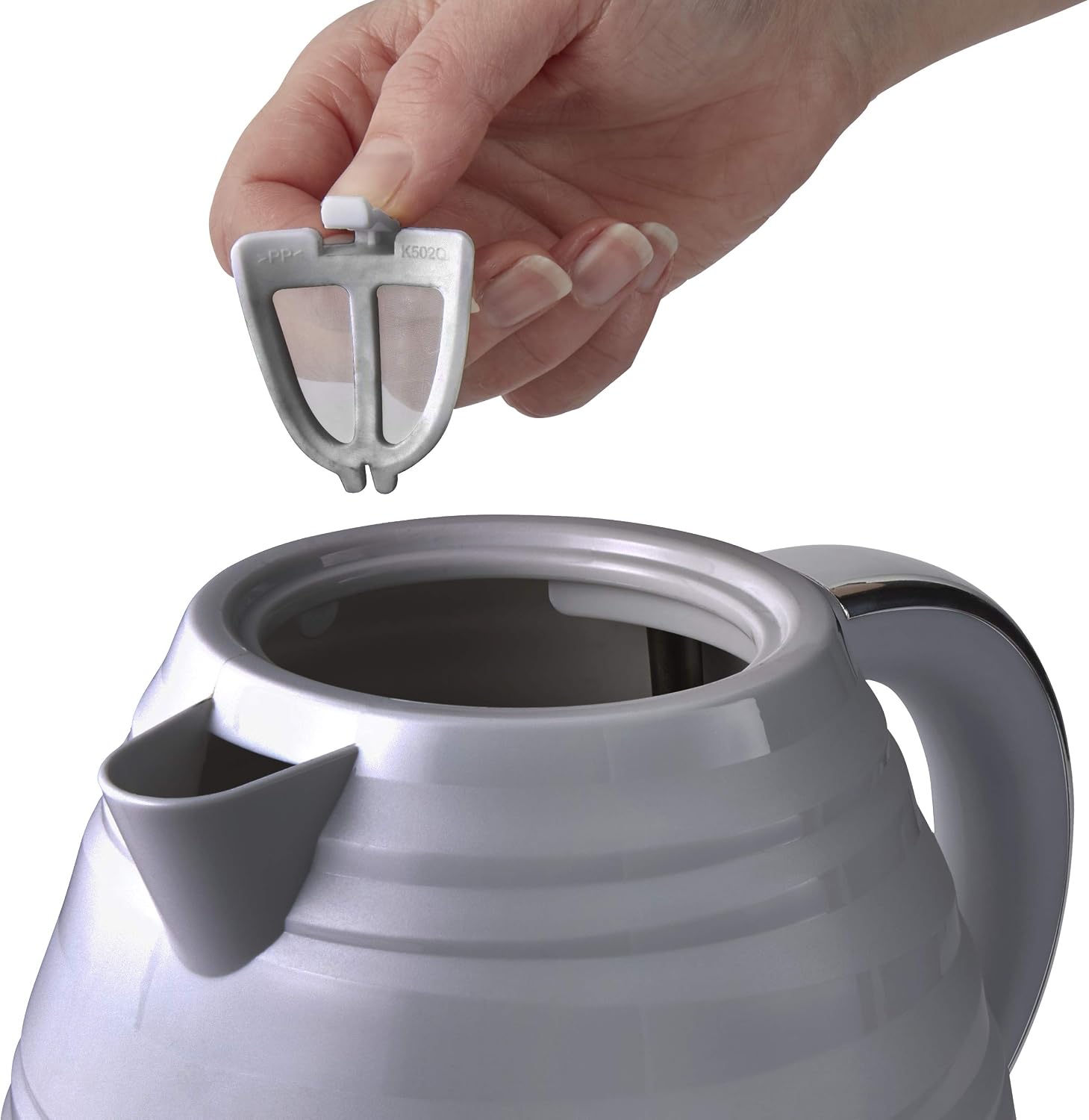 Swan, SK31050GRN, Symphony 1.7 Litre Jug Kettle with 360 Degree Rotational Base, 3000 Watts, Grey, 1.7 Litres - Image 5